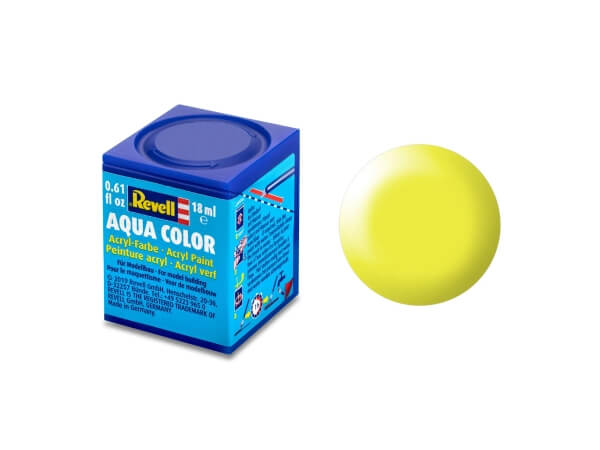 Revell 36312 Aqua Color Leuchtgelb seidenmatt 18 ml