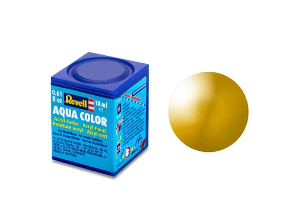 Revell 36192 Aqua Color Messing metallic 18 ml