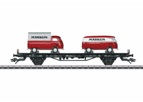 Märklin 45083 Autotransportwagen mit 2 VW-Bus Transporter T1 "Märklin"