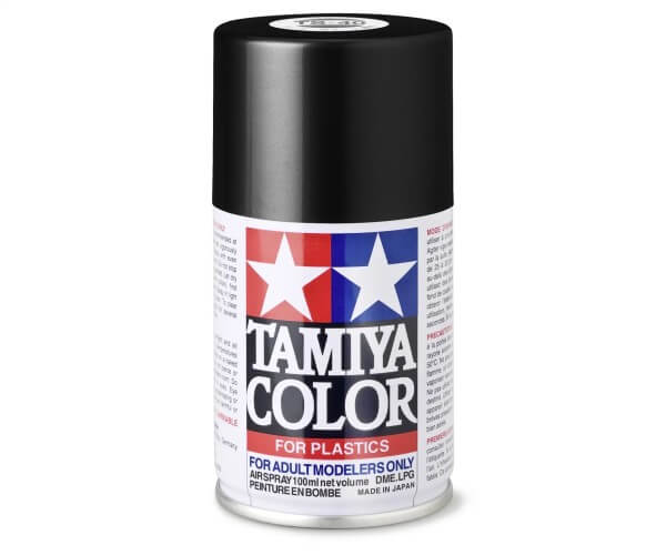 TAMIYA 300085040 TS-40 Metallic Schwarz glänzend 100 ml