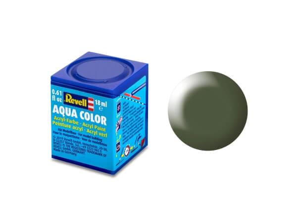 Revell 36361 Aqua Color Olivgrün seidenmatt 18 ml