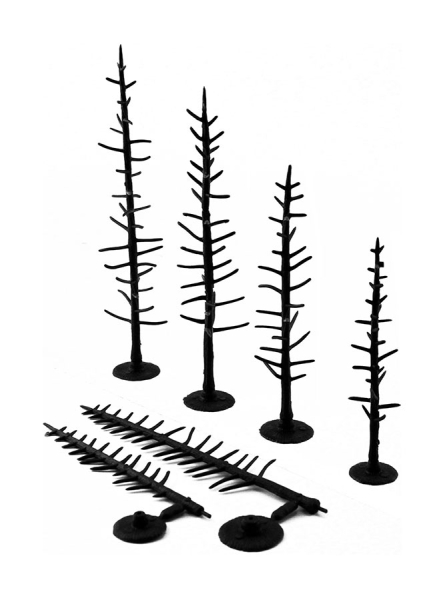 Woodland Scenics TR1124 Baumrohlinge 70 Nadelbäume 6,3 - 10 cm hoch Tree 2 1/2" to 4" Armatures Pine